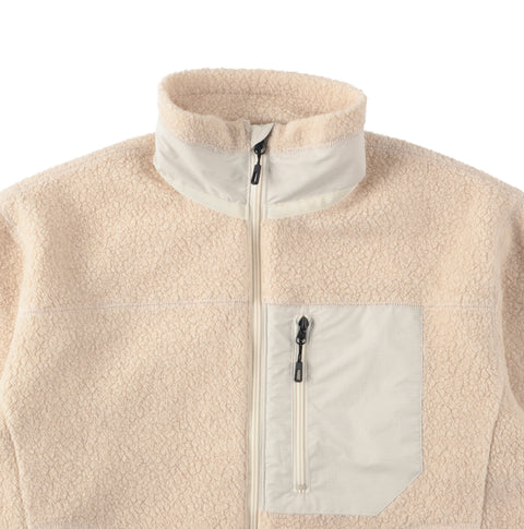 RE:NEWOOL SIX POCKETS FLEECE- #02(IVORY)