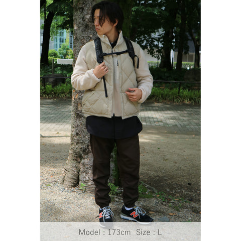 MIDDLE LAYER DOWN VEST- #82(BEIGE)