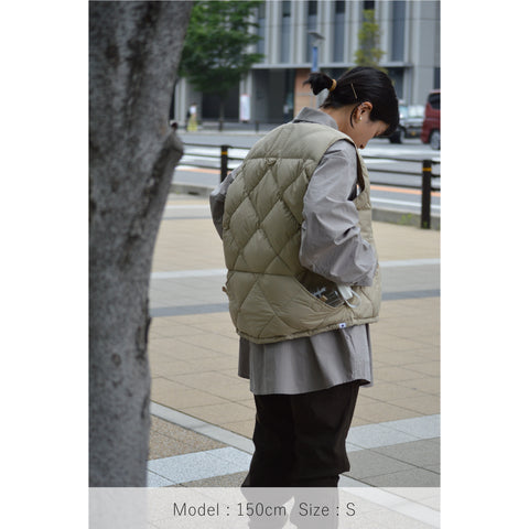 MIDDLE LAYER DOWN VEST- #82(BEIGE)