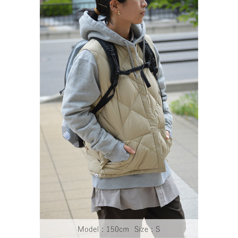 MIDDLE LAYER DOWN VEST- #82(BEIGE)