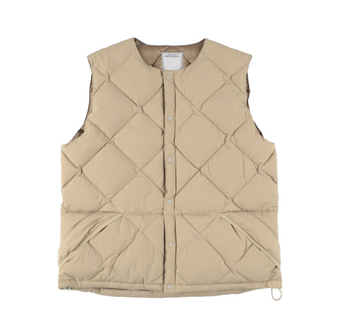 MIDDLE LAYER DOWN VEST- #10(CHARCOAL)