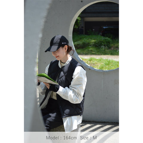 MIDDLE LAYER DOWN VEST- #01(BLACK)