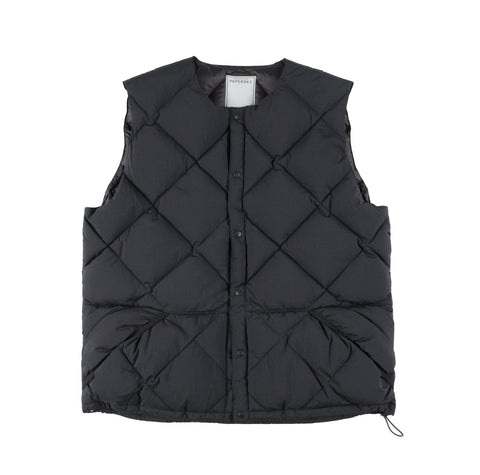 MIDDLE LAYER DOWN VEST- #10(CHARCOAL)