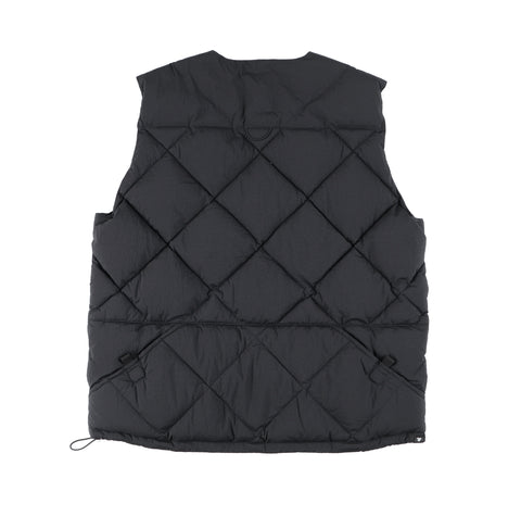 MIDDLE LAYER DOWN VEST- #01(BLACK)