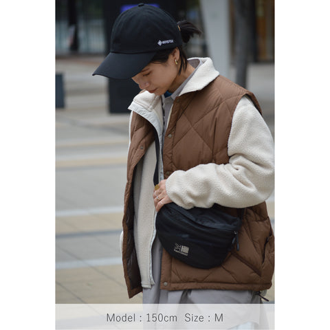 MIDDLE LAYER DOWN VEST- #80(BROWN)