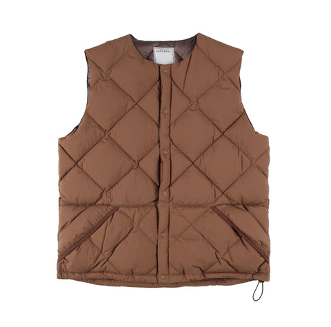 MIDDLE LAYER DOWN VEST- #10(CHARCOAL)