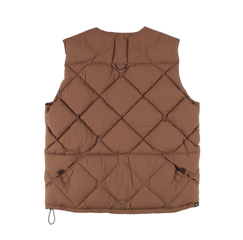 MIDDLE LAYER DOWN VEST- #80(BROWN)