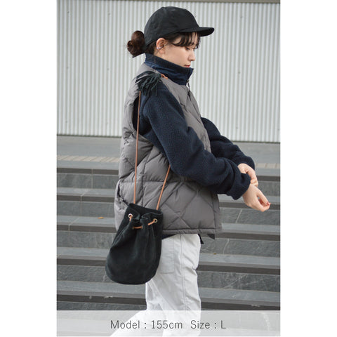 MIDDLE LAYER DOWN VEST- #10(CHARCOAL)