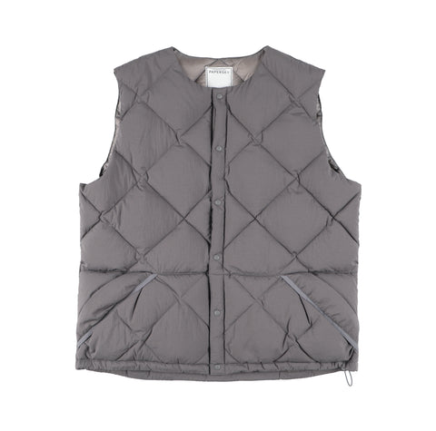 MIDDLE LAYER DOWN VEST- #01(BLACK)