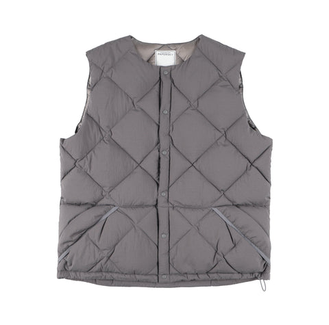 MIDDLE LAYER DOWN VEST- #10(CHARCOAL)
