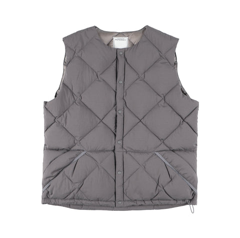 MIDDLE LAYER DOWN VEST- #80(BROWN)