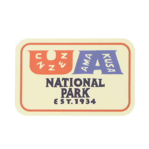 National Parks of Japan STICKER (PAPERSKY with chalkboy) - #D (Unzen)