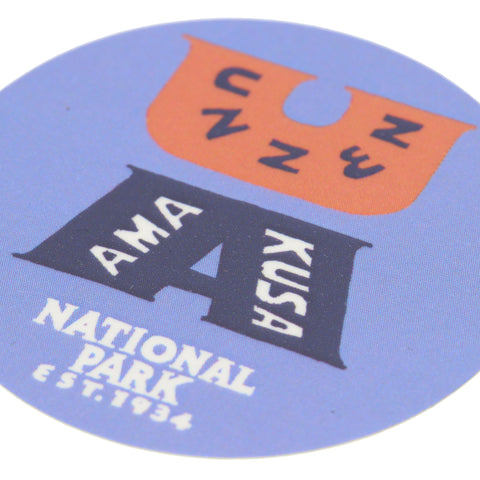 National Parks of Japan STICKER (PAPERSKY with chalkboy) - #D (Unzen)