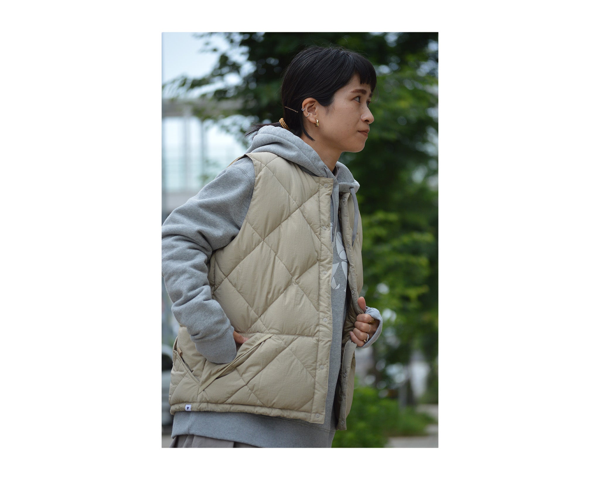 MIDDLE LAYER DOWN VEST】style #02 – PAPERSKY WEAR STORE