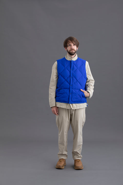 MIDDLE LAYER DOWN VEST- #79（BLUE）