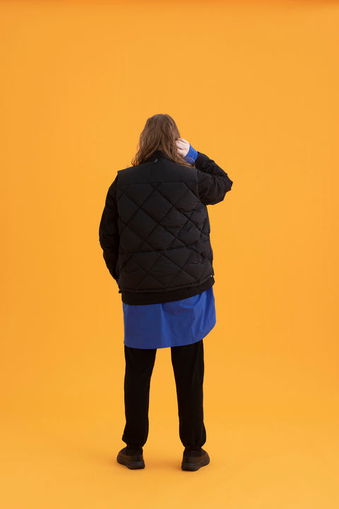 Middle Layer Down Vest- #79 (Blue)