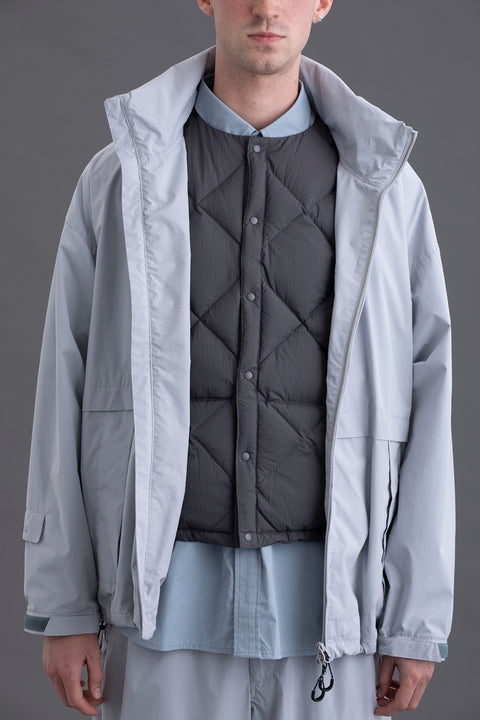 MIDDLE LAYER DOWN VEST- #10（CHARCOAL）