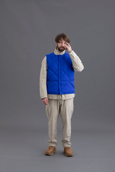 MIDDLE LAYER DOWN VEST- #79（BLUE）