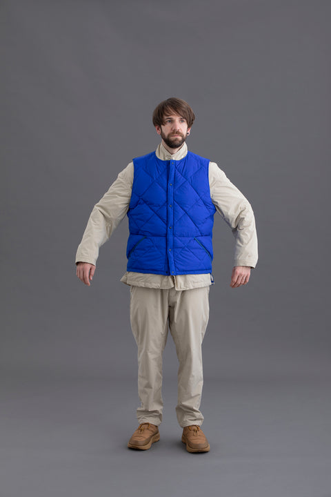 MIDDLE LAYER DOWN VEST- #79（BLUE）