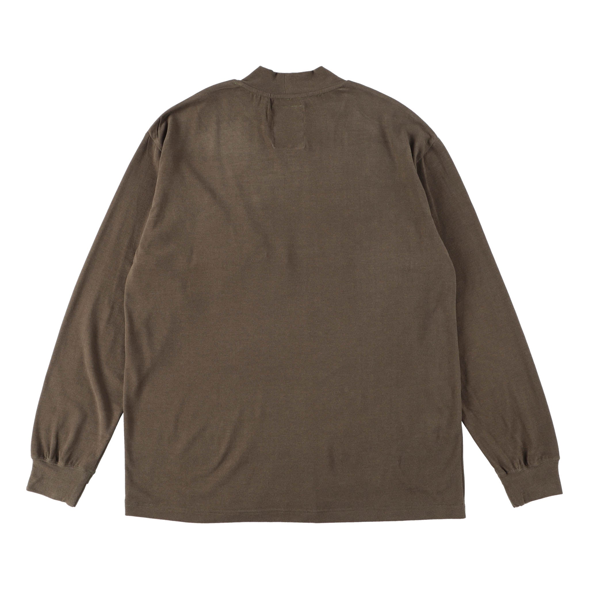 SKIN WARM MOCKNECK LONG T-SHIRT- #60(KHAKI) – PAPERSKY WEAR STORE