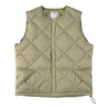 Middle Layer Down Vest- #67 (Light Khaki)