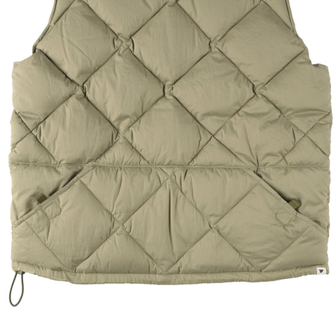 MIDDLE LAYER DOWN VEST- #67（LIGHT KHAKI）