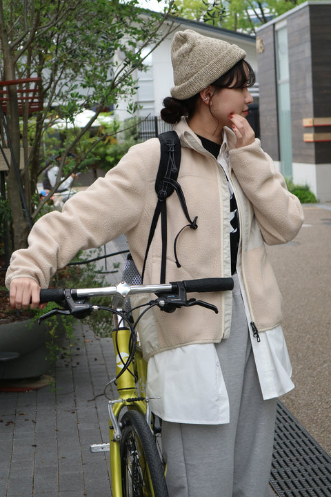 RE:NEWOOL SIX POCKETS FLEECE- #02（IVORY）