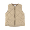 Middle Layer Down Vest- #82 (Beige)