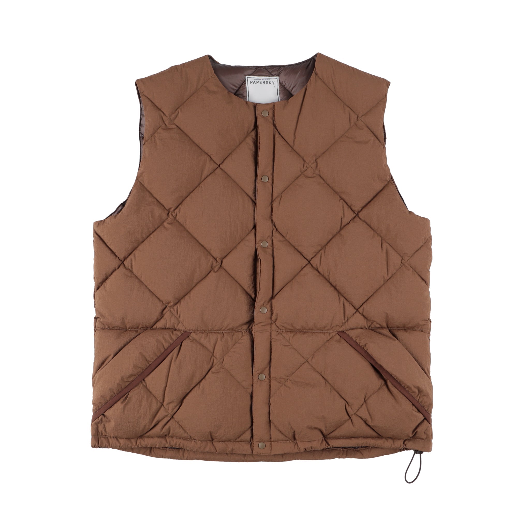 新しい季節 Papersky Wear VEST DOWN LAYER MIDDLE ダウンベスト