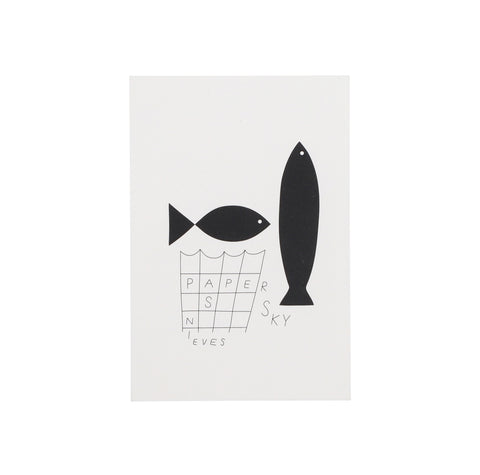 'Activity logo' POSTCARD (PAPERSKY with Nieves and Andreas Samuelsson)- #4 (FISH)