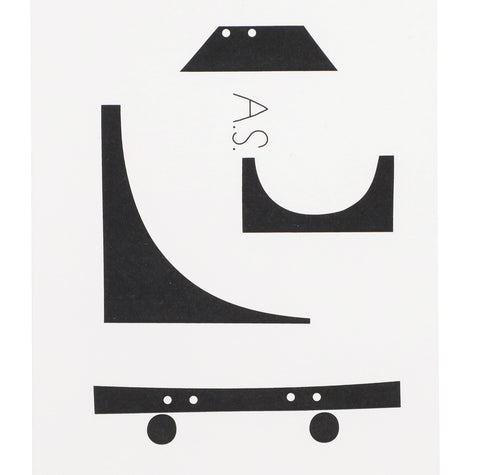 'Activity logo' POSTCARD (PAPERSKY with Nieves and Andreas Samuelsson)- #5 (SKATEBOARD)