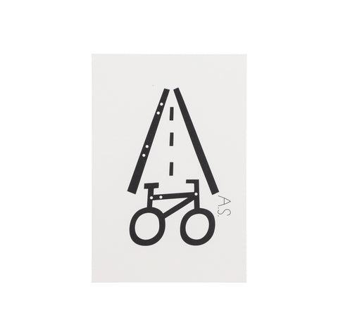 “活动标志”明信片（PAPERSKY 与 Nieves 和 Andreas Samuelsson）- #6（自行车）
