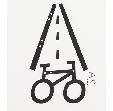 'Activity logo' POSTCARD(PAPERSKY with Nieves and Andreas Samuelsson) - #6(BIKE)