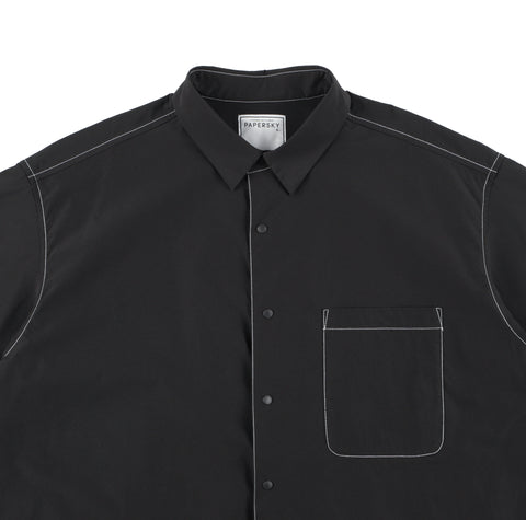HIKE&BIKE CAVE 大半身衬衫 - #01（黑色）