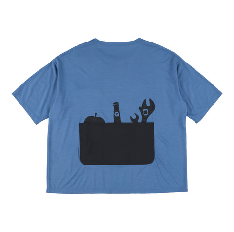 Merino multi sleeve sleeve t-shirt-79 (blue)