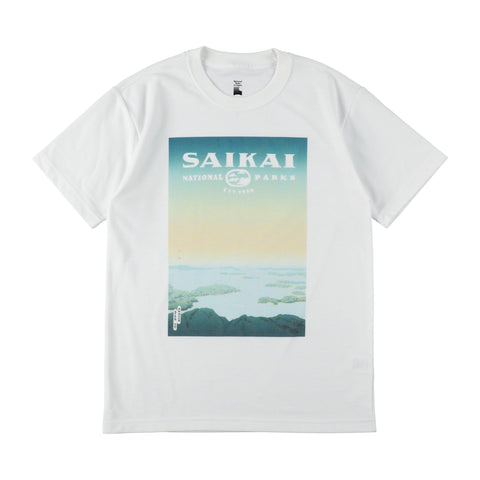 National Parks of Japan T-SHIRT (PAPERSKY with chalkboy) - #WC(West Sea)