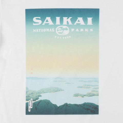 National Parks of Japan T-SHIRT(PAPERSKY with chalkboy)- #WA(아소 쿠쥬)