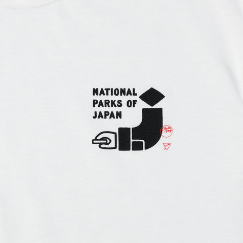 National Parks of Japan T-SHIRT (PAPERSKY with chalkboy) - #WA (Aso Kuju)