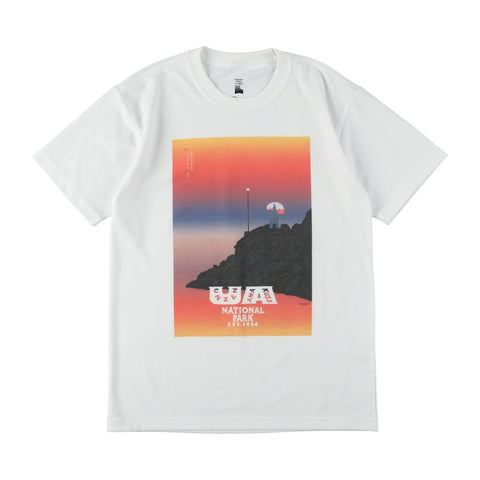 National Parks of Japan T-SHIRT (PAPERSKY with chalkboy) - #WC(West Sea)